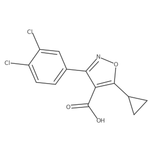 5-Cyclopropyl-3-(3,4-dichlorophenyl)isoxazole-4-carboxylic acid Structure