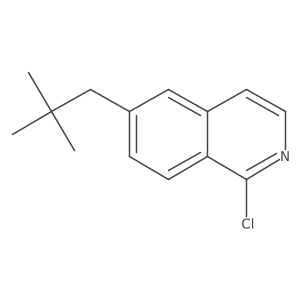 1-Chloro-6-neopentylisoquinoline Structure