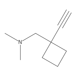 Cyclobutanemethanamine, 1-ethynyl-N,N-dimethyl- Structure