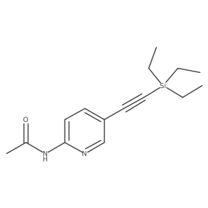 N-[5-[2-(Triethylsilyl)ethynyl]-2-pyridinyl]acetamide Structure