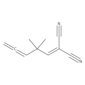 2-(2,2-Dimethyl-3,4-pentadien-1-ylidene)propanedinitrile结构式