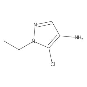 5-Chloro-1-ethyl-1H-pyrazol-4-amine结构式