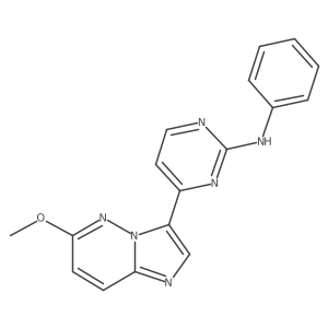 4-(6-Methoxyimidazo[1,2-b]pyridazin-3-yl)-N-phenyl-2-pyrimidinamine Structure