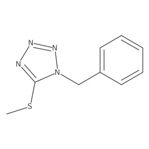 1-Benzyl-5-(methylthio)-1H-tetrazole结构式
