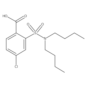 4-Chloro-2-[(dibutylamino)sulfonyl]benzoic acid结构式