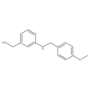 (4-Aminomethyl-pyridin-2-yl)-(4-methoxy-benzyl)-amine结构式