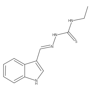 2-((1H-Indol-3-yl)methylene)-N-ethylhydrazinecarbothioamide结构式