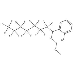 1-bromo-2-[(1R)-2,2,3,3,4,4,5,5,6,6,7,7,8,8,8-pentadecafluoro-1-(methoxymethoxy)octyl]benzene结构式