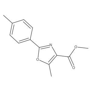 Methyl 5-Methyl-2-(p-tolyl)oxazole-4-carboxylate Structure