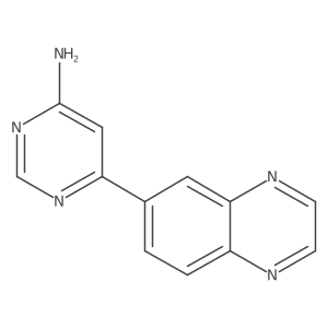 6-Quinoxalin-6-ylpyrimidin-4-amine Structure
