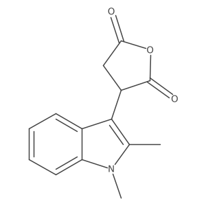 3-(1,2-dimethyl-1H-indol-3-yl)oxolane-2,5-dione结构式
