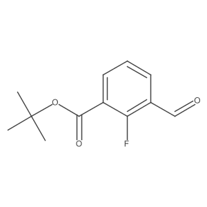 Tert-butyl 2-fluoro-3-formylbenzoate结构式