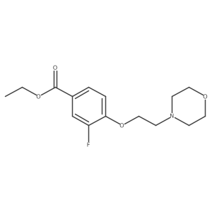 3-Fluoro-4-(2-morpholin-4-yl-ethoxy)-benzoic acid ethyl ester Structure
