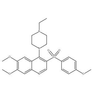 4-(4-Ethylpiperazin-1-yl)-6,7-dimethoxy-3-(4-methoxybenzenesulfonyl)quinoline Structure