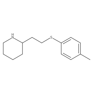 2-{2-[(4-Methylphenyl)sulfanyl]ethyl}piperidine Structure