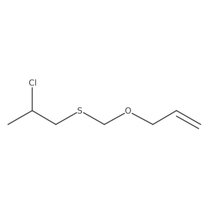 3-([(2-Chloropropyl)sulfanyl]methoxy)prop-1-ene结构式