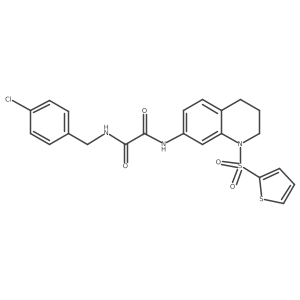 N1-(4-chlorobenzyl)-N2-(1-(thiophen-2-ylsulfonyl)-1,2,3,4-tetrahydroquinolin-7-yl)oxalamide Structure