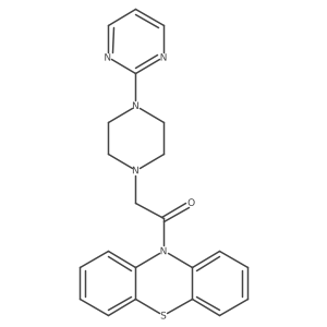 1-Phenothiazin-10-yl-2-(4-pyrimidin-2-ylpiperazinyl)ethan-1-one Structure
