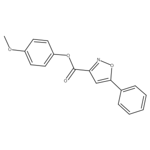 4-Methoxyphenyl 5-phenylisoxazole-3-carboxylate结构式
