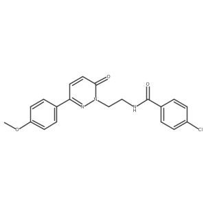 4-chloro-N-(2-(3-(4-methoxyphenyl)-6-oxopyridazin-1(6H)-yl)ethyl)benzamide Structure