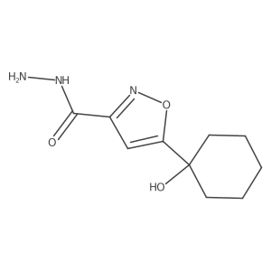 5-(1-Hydroxycyclohexyl)-1,2-oxazole-3-carbohydrazide结构式