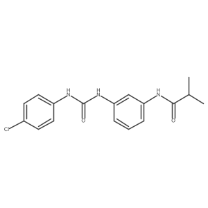 N-(3-{[(4-chloroanilino)carbonyl]amino}phenyl)-2-methylpropanamide Structure