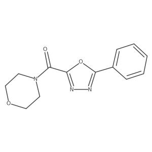 Morpholino(5-phenyl-1,3,4-oxadiazol-2-yl)methanone Structure