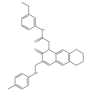 N-(3-ethylphenyl)-2-(7-oxo-8-((p-tolylamino)methyl)-2,3-dihydro-[1,4]dioxino[2,3-g]quinolin-6(7H)-yl)acetamide Structure