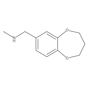1-(3,4-dihydro-2H-benzo[b][1,4]dioxepin-7-yl)-N-methylmethanamine Structure