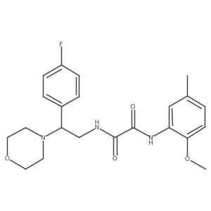 N1-(2-(4-fluorophenyl)-2-morpholinoethyl)-N2-(2-methoxy-5-methylphenyl)oxalamide Structure