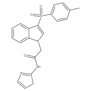 N-(thiazol-2-yl)-2-(3-tosyl-1H-indol-1-yl)acetamide Structure