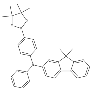 9,9-dimethyl-N-phenyl-N-[4-(4,4,5,5-tetramethyl-1,3,2-dioxaborolan-2-yl)phenyl]fluoren-2-amine Structure
