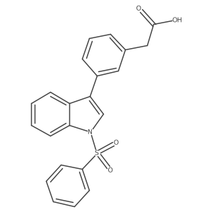 2-(3-(1-(Phenylsulfonyl)-1h-indol-3-yl)phenyl)acetic acid Structure
