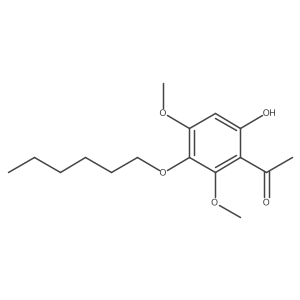 1-[3-(Hexyloxy)-6-hydroxy-2,4-dimethoxyphenyl]ethanone结构式