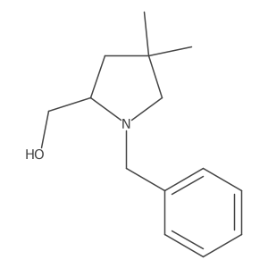 (S)-(1-Benzyl-4,4-dimethylpyrrolidin-2-yl)methanol结构式