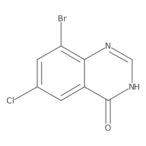 8-Bromo-6-chloro-3,4-dihydroquinazolin-4-one结构式