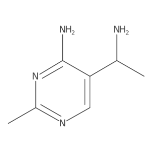 5-(1-Aminoethyl)-2-methylpyrimidin-4-amine Structure