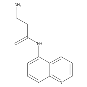3-Amino-N-(quinolin-5-YL)propanamide Structure