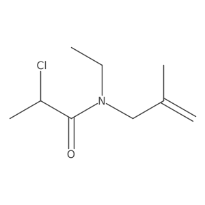 2-chloro-N-ethyl-N-(2-methylprop-2-en-1-yl)propanamide Structure