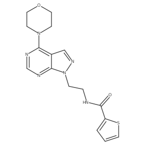 N-(2-(4-morpholino-1H-pyrazolo[3,4-d]pyrimidin-1-yl)ethyl)thiophene-2-carboxamide Structure