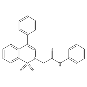 2-(1,1-dioxido-4-phenyl-2H-1,2,3-benzothiadiazin-2-yl)-N-phenylacetamide Structure