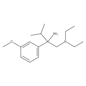 N1,N1-Diethyl-2-(3-methoxyphenyl)-3-methyl-1,2-butanediamine Structure