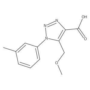 5-(methoxymethyl)-1-(3-methylphenyl)-1H-1,2,3-triazole-4-carboxylic acid Structure