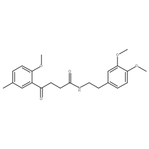 N-[2-(3,4-Dimethoxyphenyl)ethyl]-2-methoxy-5-methyl-I(3)-oxobenzenebutanamide结构式