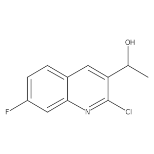 (R)-1-(2-chloro-7-fluoroquinolin-3-yl)ethanol结构式