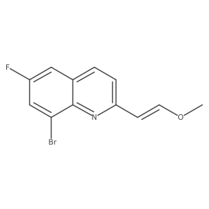 8-Bromo-6-fluoro-2-(2-methoxyvinyl)quinoline Structure