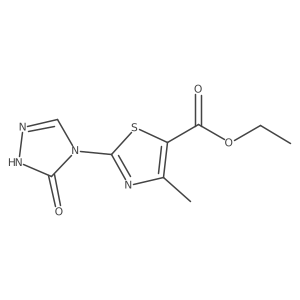 ethyl 4-methyl-2-(5-oxo-1H-1,2,4-triazol-4(5H)-yl)thiazole-5-carboxylate Structure