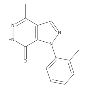 4-methyl-1-(2-methylphenyl)-1,6-dihydro-7H-pyrazolo[3,4-d]pyridazin-7-one Structure