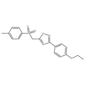 3-(4-Ethoxyphenyl)-5-(tosylmethyl)-1,2,4-oxadiazole Structure