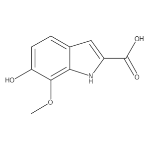 6-hydroxy-7-methoxy-1H-indole-2-carboxylic acid结构式